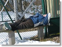 Náš VO na prkně, nebo že by čerpal energii do závodu ?