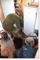 Lukáš coby uklízeč