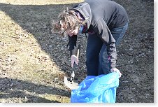 Iva uklízí četné krtince po zimě