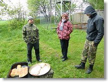 Lukáš OK1MHW, Iva a Honza OK1JD před panváglem