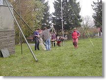 Anténa stojí, teď ještě vybudovat pracoviště na 70cm