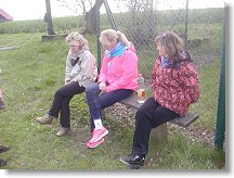 Vedro zrovna není - Romana XYL OK1DNZ, Linda YL OK1CMA a Iva XYL OK1FRD