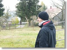 Honza OK1JD po příjezdu na kopec