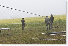 Stožár pro emskvéru je sklopen