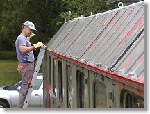 Jedním z problémových míst je odtokový žlábek