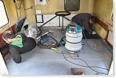 Průmyslový vysavač byl dobrým pomocníkem