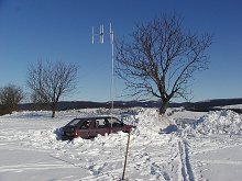 Lopata coby sněžná kotva se opět osvědčila                                                                                                                    