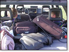 Pohled do auta na oba operátory