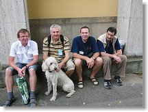 Pavel OK1DNZ, Aránek, Vláďa OK1SVB, Ivan OK1PI a Pepa OK1AWG