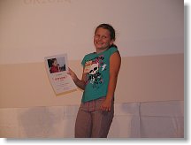 Vítězka PDM s diplomem