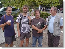 Láďa OK1FCR, Petr OK1FRG, Pavel OK1UPM a Jirka OK1VJN