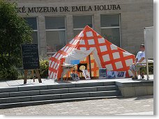 Červený stan vzducholodi Itália