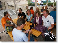 Posezení v občerstvovně