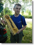 Péťa vyrobil nový venkovní teploměr