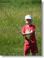 Vojtíšek drží jednu ze čtyř kotev