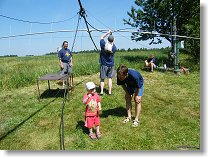 A ještě stavba hlavní antény