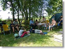 Nejkvalitnější stín byl poblíž ohniště