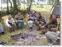 Tomáš, Láďa OK1FCR, Pepa OK1AWG a Péťa OK1FRG