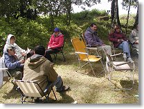 Opět siesta poblíž ohniště