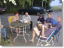 Ivan (syn Petra OK1WDS) s XYL - coby malý kluk jezdíval kdysi s taťkou na PD na Vestec