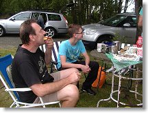 Snídaně - OK1PI a Tom (OK1FCR team)