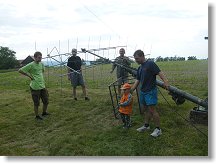 Lukáš posílá Kubíka do patřičné vzdálenosti, bude se vztyčovat fixní dvojče