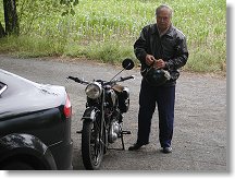 Tradičně Václav OK1WVL a jeho NSU