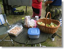 Vlevo Bohouškovy utopenci, zatím nejlepší co jsem kdy jedl, tak to opravdu nemělo chybu