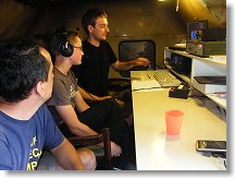 Láďa OK1FCR, Tom a jako dozor Honza OK1JD při PDM