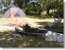 Marten má proces hoření jako obvykle naprosto pod kontrolou