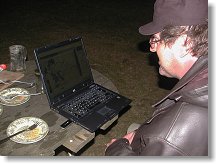 Marten OK1CMA sleduje v nočních hodinách vývoj  WX