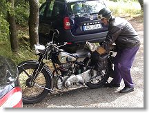 Jako každý rok, tradiční návštěva - Václav OK1WVL a jeho NSU