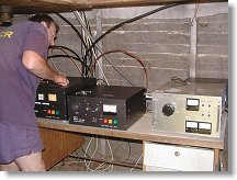 Přípravné práce ve strojovně