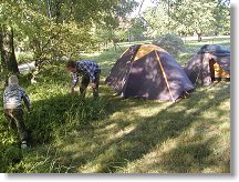 OK1MHW team připravuje ubytovnu