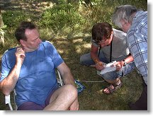 Pavel zapisuje naměřené hodnoty