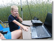 Nejmladší operátor OK1KCR v akci