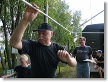 Láďa OK1FRD a stavba pavilonu