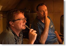 Naši technici v činorodém zadumání