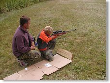 Lukáš OK1MHW s ostrostřelcem Jakubem