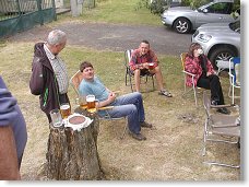 Jarda OK1IOA, Míla OK3MR, Láďa OK1FCR a Iva