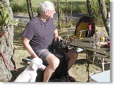 Vláďa OK1SVB s svými hafany