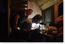 Martin s Ivanem nastavují FT8 na novém Matinově rádiu