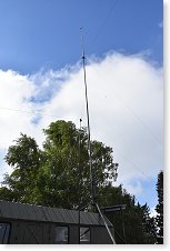 KV OCF dipol provizorně natažený před závodem