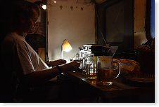 Noční provoz na KV před závodem