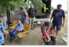 Vlastina s rodinným mazlíčkem