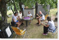 Vláďa OK1FCR, Míla OK3MR, Lukáš OK1MHW, Emil OK5AG, Iva XYL OK1FRD