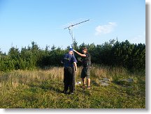 Nejprve stavba antény