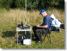 A můžeme zkusit první QSO před závodem