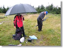Jsme tady na nejvyšším bodě okolí docela dobrým terčem