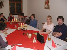 Jako obvykle OM's popíjeli pivo a YL's povětšinou bylinkové čaje                                                                                                                     